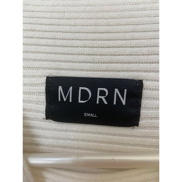 Modern Citizen MDRN Woman’s White Soft Oversized Sleeves Sweater Size Small - Picture 5 of 7